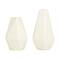 CosmoLiving by Cosmopolitan Cream Iron Contemporary Vase, 12&#x22; x 10&#x22;